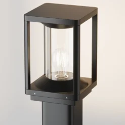 Maytoni Wegeleuchte Cell, graphit, Alu, Höhe 75 cm, IP54