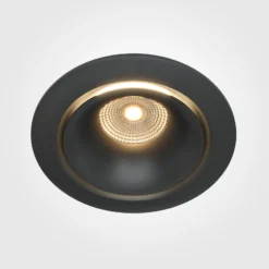Maytoni Yin LED-Einbauleuchte, IP20, 3000K, Triac, schwarz