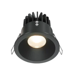 Maytoni Zoom LED-Einbauleuchte 930 IP65 rund Triac, schwarz