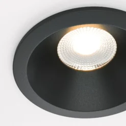 Maytoni Zoom LED-Einbauleuchte 930 IP65 rund Triac, schwarz