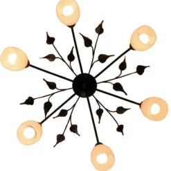 Menzel Chalet - florale Deckenlampe mit Glastulpen