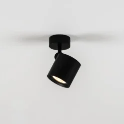 Milan Kronn Deckenleuchte 1flg Höhe 16,6cm schwarz