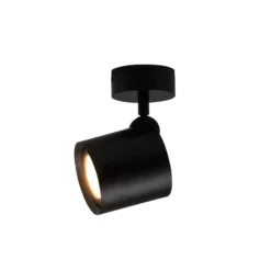 Milan Kronn Deckenleuchte 1flg Höhe 16,6cm schwarz