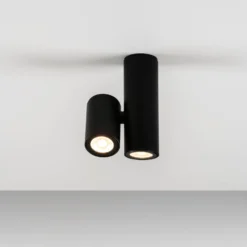 Milan Kronn Deckenstrahler zweiflammig schwarz