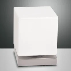 Mit Touchdimmer - LED-Tischleuchte Brenta nickel