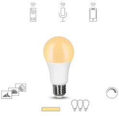 Müller Licht tint dimming LED-Lampe E27, 9W 2.700K