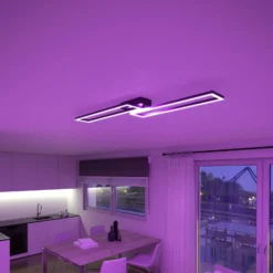 Müller Licht tint LED-Deckenleuchte Ciso, RGB, CCT, schwarz