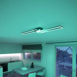 Müller Licht tint LED-Deckenleuchte Ciso, RGB, CCT, schwarz