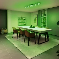 Müller Licht tint LED-Deckenleuchte Ciso, RGB, CCT, silber