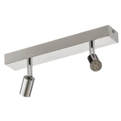 Modern gestaltete LED-Deckenleuchte 2-flg