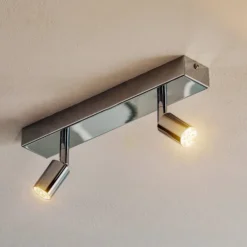 Modern gestaltete LED-Deckenleuchte 2-flg