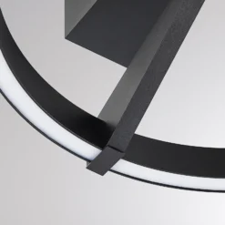 Molto Luce LED-Deckenlampe Melli SDI, schwarz, Alu, Ø 33 cm