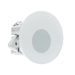 Molto Luce LED-Einbaulampe Wall 68R Glass IP44 RD, weiß. CCT