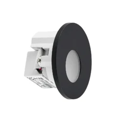 Molto Luce LED-Einbaulampe Wall 68R IP44 RD, schwarz, CCT