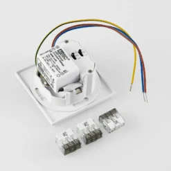 Molto Luce LED-Einbaulampe Wall 68R IP44 SQ, weiß, Alu, CCT