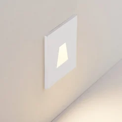 Molto Luce LED-Einbaulampe Wall 68R IP44 SQ, weiß, Alu, CCT