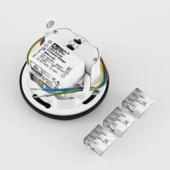 Molto Luce LED-Einbaulampe Wall 68R Sina IP44 RD, schwarz