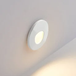 Molto Luce LED-Einbaulampe Wall 68R Sina IP44 RD, weiß, CCT