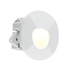 Molto Luce LED-Einbaulampe Wall 68R Sina IP44 RD, weiß, CCT