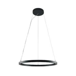 Molto Luce LED-Hängelampe Perfora Pro, schwarz, Ø 90,5 cm