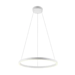 Molto Luce LED-Hängelampe Perfora, weiß, Ø 60 cm, Aluminium