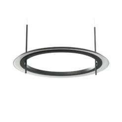 Molto Luce LED-Hängelampe Vuto PD, schwarz, Ø 60 cm, Alu