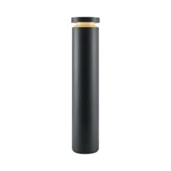 Molto Luce LED-Sockellampe Mona, Ø 18 cm, Alu, Höhe 85 cm