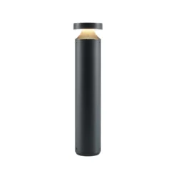 Molto Luce LED-Sockellampe Mona, Ø 10 cm, Alu, Höhe 45 cm