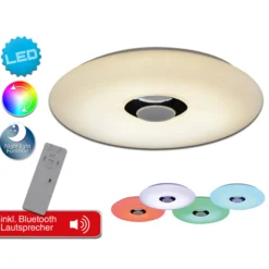 Nashville - LED-Deckenlampe RGBW mit Lautsprecher