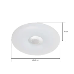 Nashville - LED-Deckenlampe RGBW mit Lautsprecher