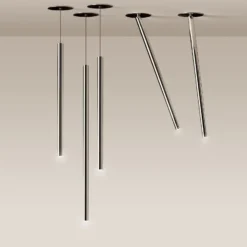 Nemo Canna Nuda LED-Deckenleuchte, chrom