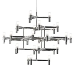 Nemo Crown Major Hängelampe 30-flammig aluminium