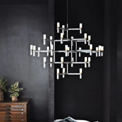 Nemo Crown Major Hängelampe 30-flammig aluminium