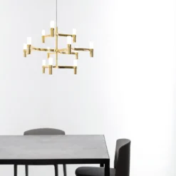 Nemo Crown Minor Hängelampe 12-flammig gold-plated