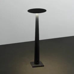 Nemo LED-Akku-Tischleuchte Portofino, schwarz, Marmor