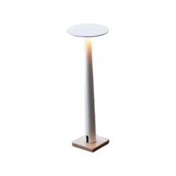 Nemo LED-Akku-Tischleuchte Portofino, weiß, Marmor