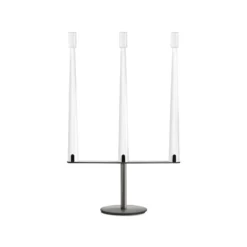 Nemo LED-Akku-Tischleuchte Sorrento, weiß, 3-flammig, USB