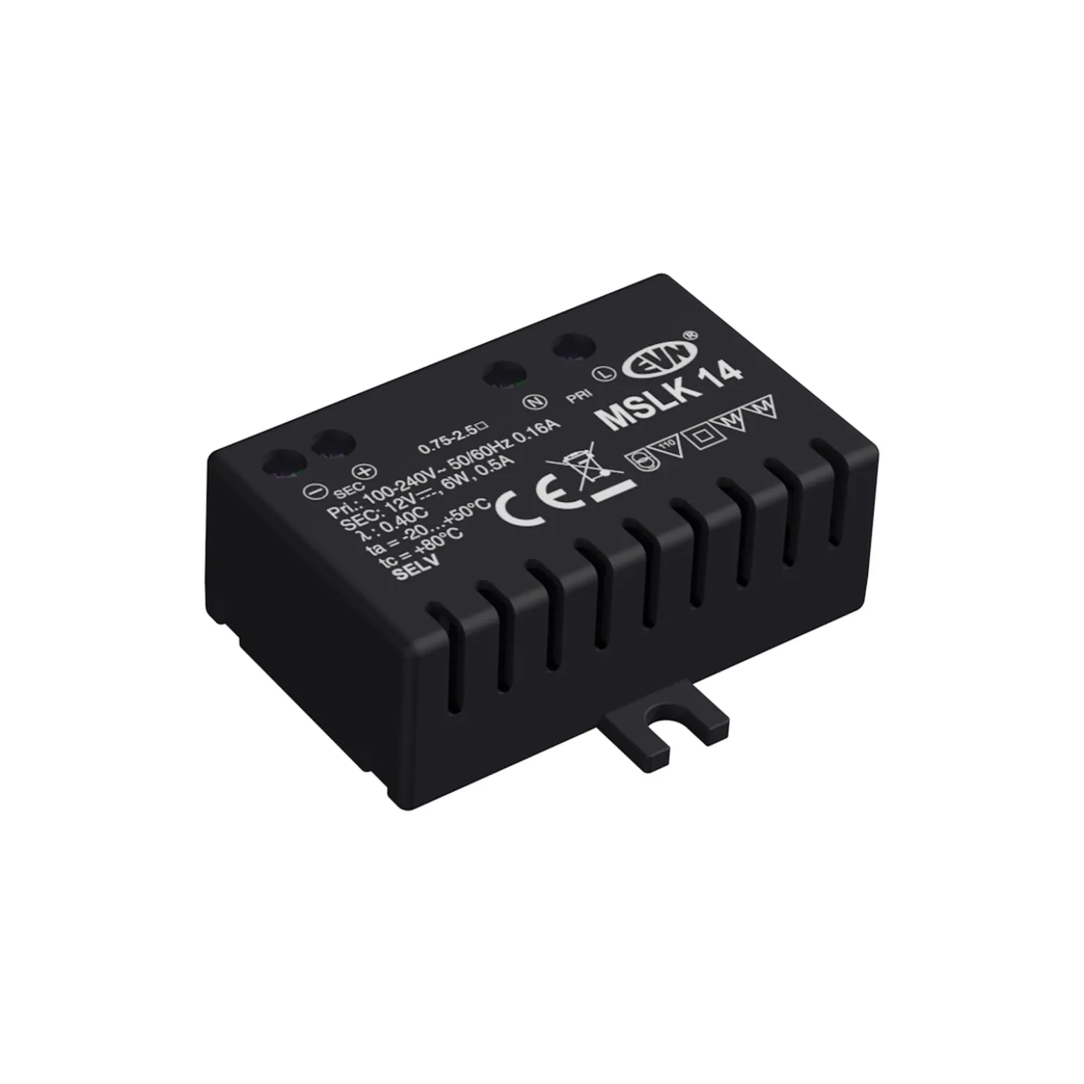 Netzgerät 12V/DC 0,1-6W, IP20, 100-240V/AC