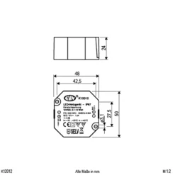 Netzgerät 12V/DC 0,1-12W, IP65, 220-240V/AC
