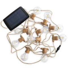 Newgarden Allegra LED-Solarlichterkette, Jutekabel
