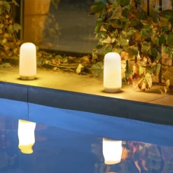 Newgarden Candy LED-Tischleuchte mit Flammeneffekt