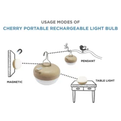 Newgarden Cherry LED-Dekorationsleuchte beige/weiß