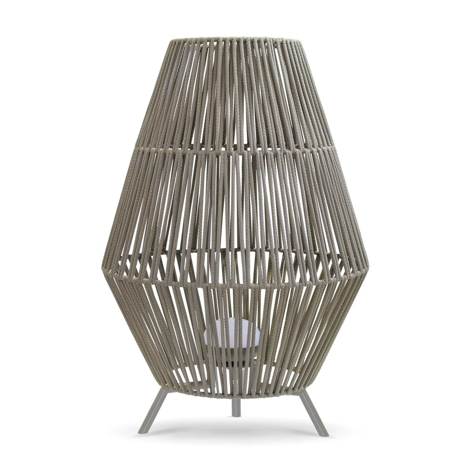 Newgarden Conta LED-Akku-Tischlampe taupe 72cm