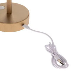 Newgarden Lola Slim LED-Tischlampe Akku, messing