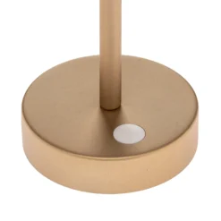 Newgarden Lola Slim LED-Tischlampe Akku, messing