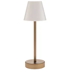 Newgarden Lola Slim LED-Tischlampe Akku, messing