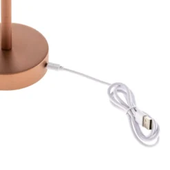 Newgarden Lola Slim LED-Tischlampe Akku, roségold