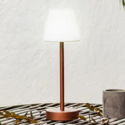 Newgarden Lola Slim LED-Tischlampe Akku, roségold