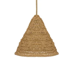 Newgarden Pendelleuchte Maro, natur, Seegras, Ø 30 cm, IP44