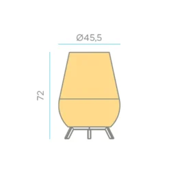 Newgarden Saona LED-Stehlampe mit Akku-Lichtquelle